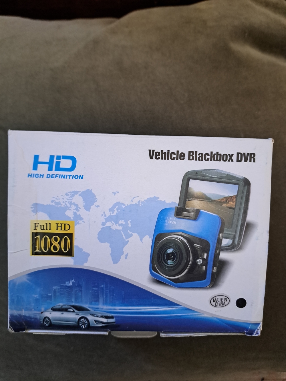 Vehicle Blackbox DVR Car Dash Camera - Blue